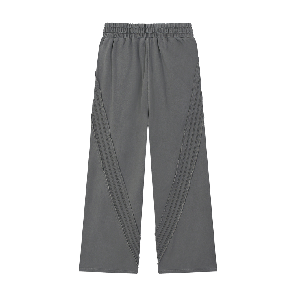 Snow Washed Tape Raw Edge Sweatpants