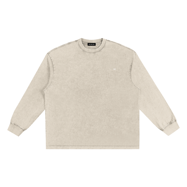 Snow Washed Frayed Edge T-Shirt