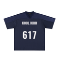 Oversized Mesh V-Neck Soccer Jersey