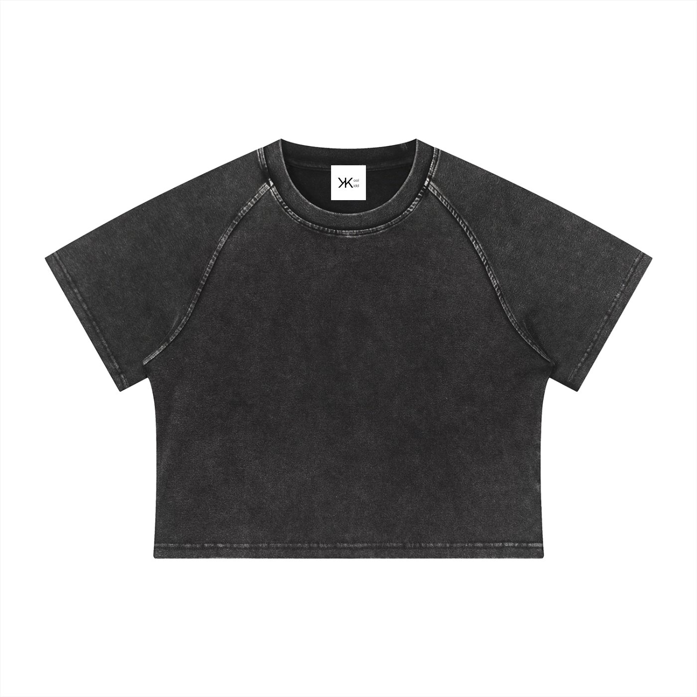 Women's Mineral Wash Raglan Crop T-Shirt