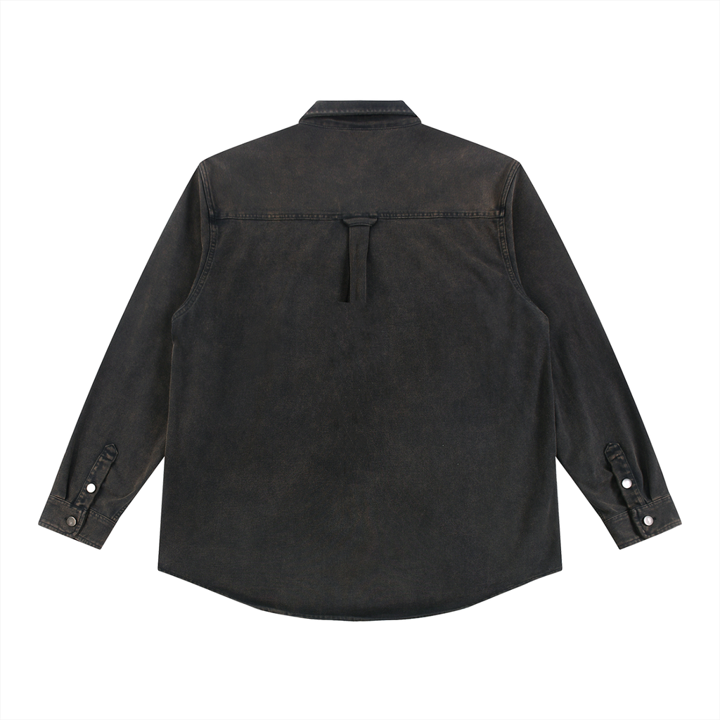 Unisex Denim Vintage Washed Heavyweight Jacket