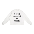 Essential Fleece Mock-Neck Crew Sweatshirt