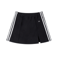Contrast Side Stripe Slit Skirt