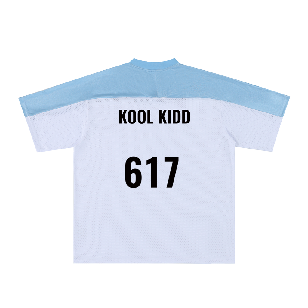 Oversized Mesh V-Neck Soccer Jersey