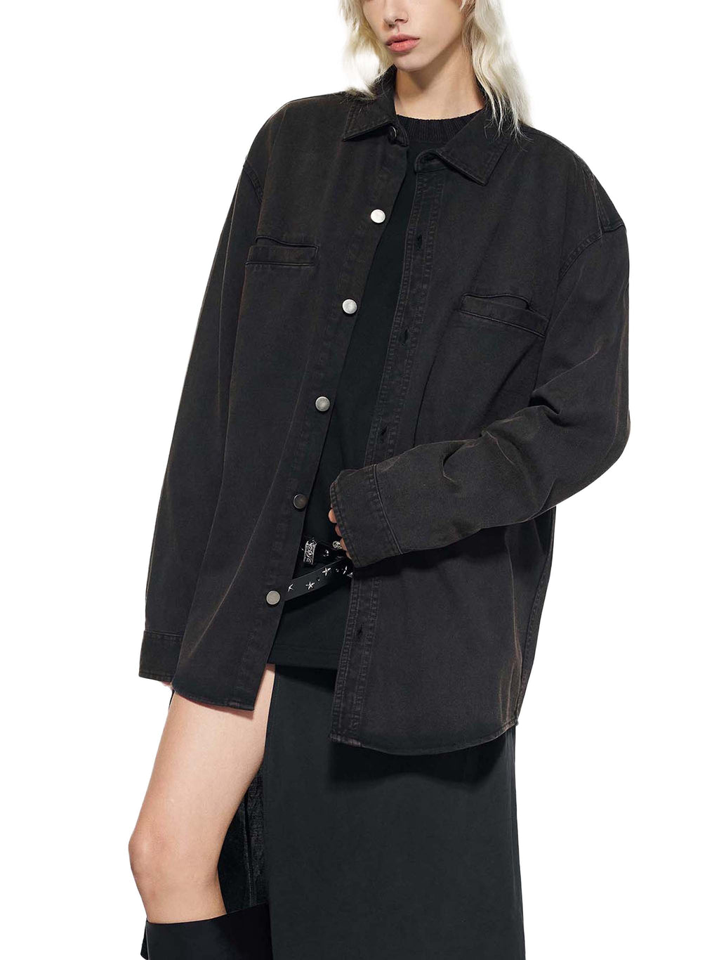 Unisex Denim Vintage Washed Heavyweight Jacket